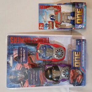 Hasbro Transformers Walkie Talkies and Action Figure - Red, Blue, Purple